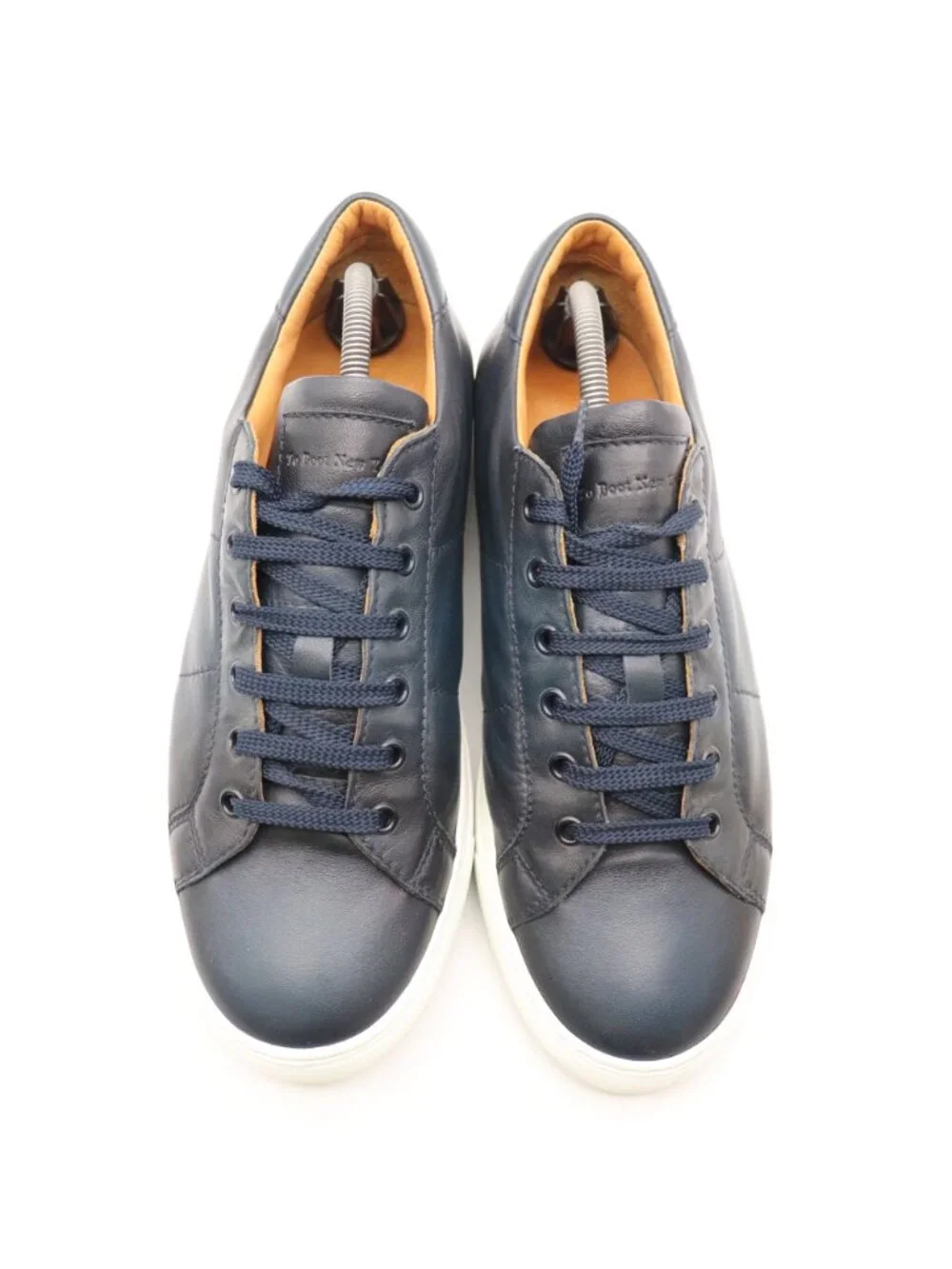 To Boot New York Adam Derrick Colton Men's 10 Navy Blue Leather Lace Up Sneakers